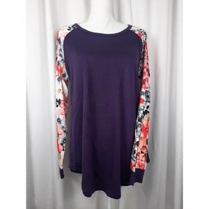 Uget Women's Casual Floral print sleeves top